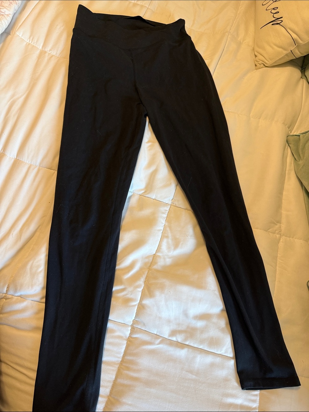 Mono b Black Full-Length Leggings